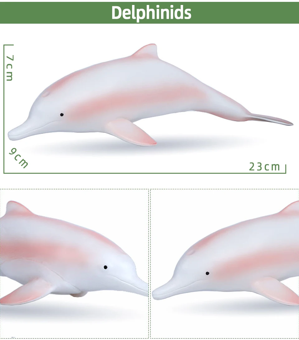 Big Size Soft Rubber Sea Life Simulation Action Figure Animal Model Toys for Children Kids Whale Figures Collection Educational
