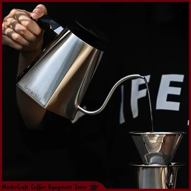 Brewista Hand Drip Coffee Kettle Gooseneck Coffee Kettle 0.8L Stainless Steel Suitable for Home and Office Coffee Tea Brewing