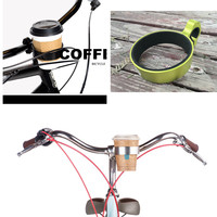 Outdoor Cycling Aluminum Bicycle Cup Holder Bike Coffee Drinks Cups Milk Tea Cups Holder Handlebar Mount Stand