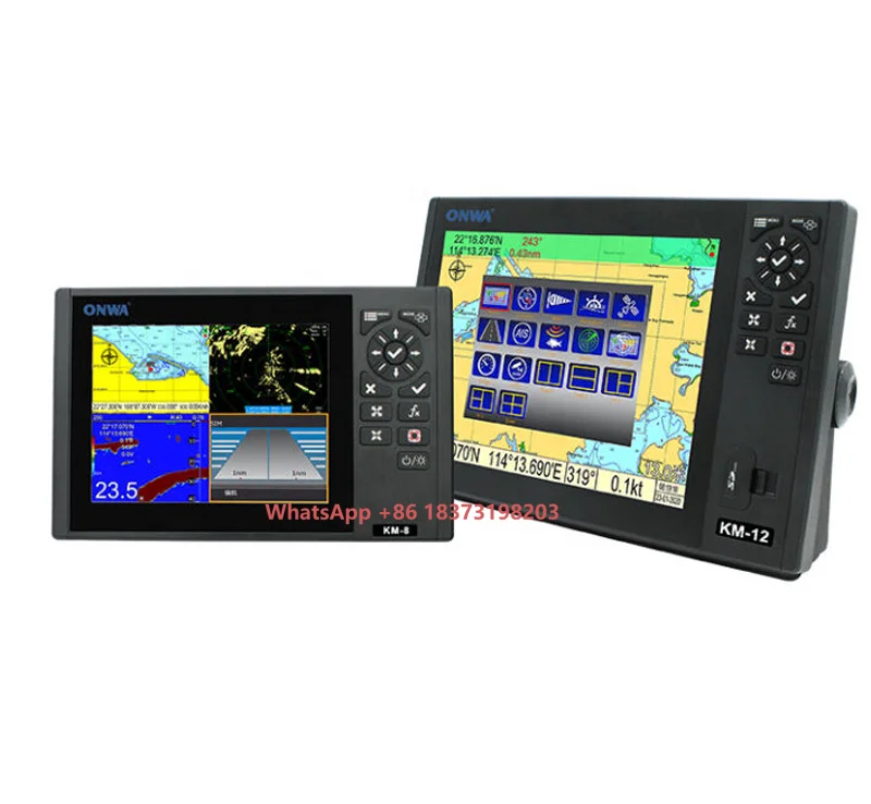 Marine KM Series KM-12X Chart Plotter AIS System Echo Sounder Navigation GPS for Boat
