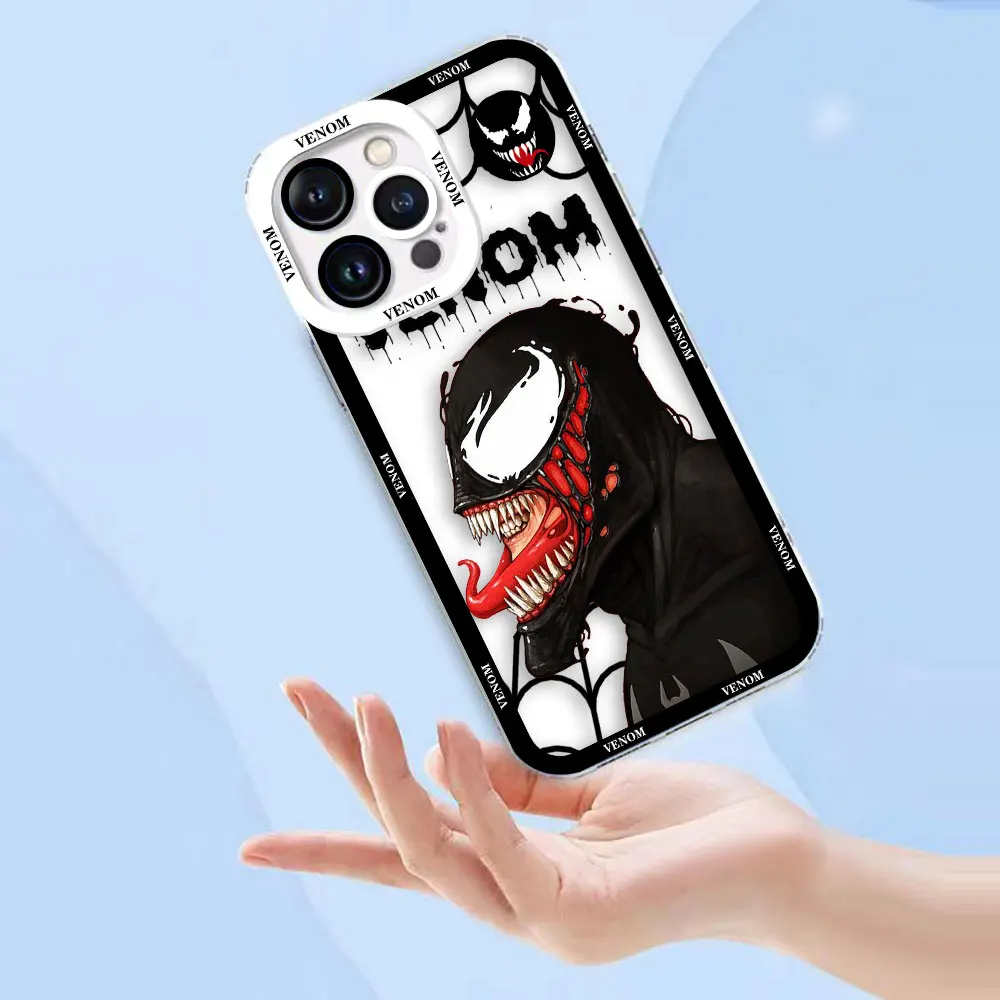 Cover Clear Case For Infinix HOT 40 30 30I 20 20I 20S 12 12I 11 PLAY 8 TECNO SPARK10 20 5G PRO Case Avengers Marvel Black Venom