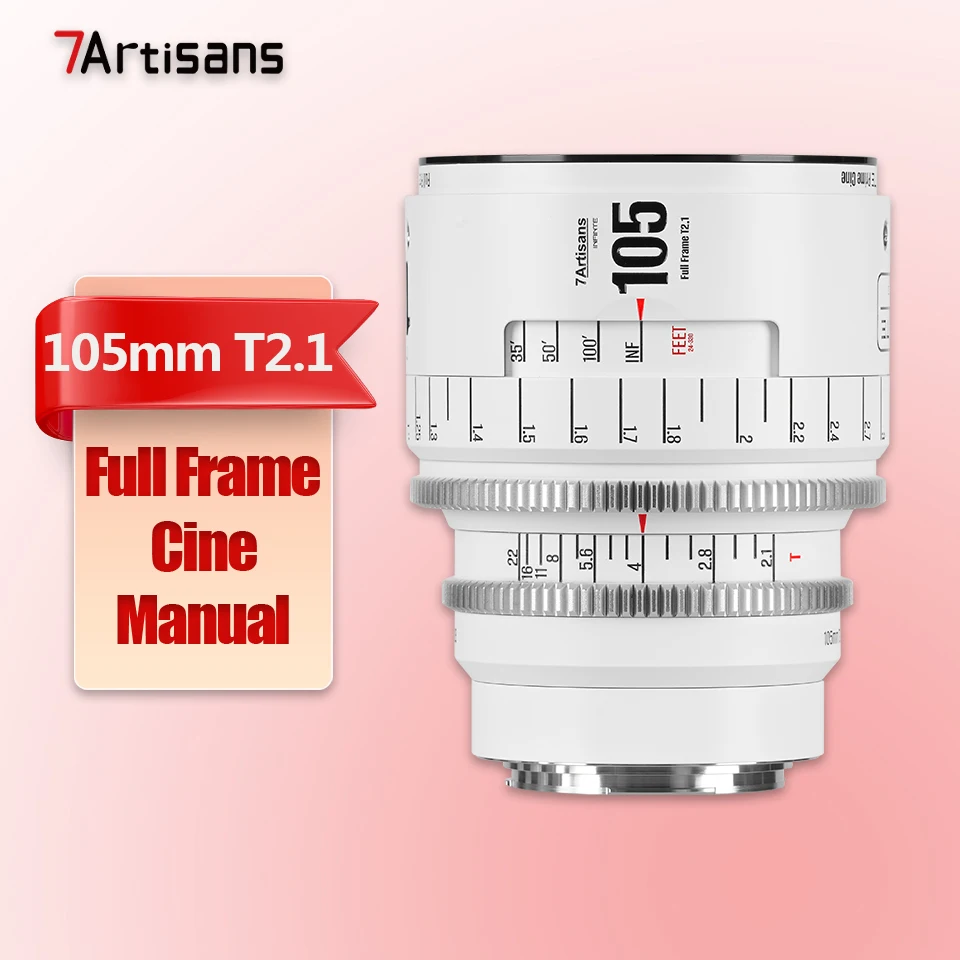 7artisans INFINTE Full Frame 24mm 35mm 50mm 85mm 105mm T2.1 16mm T2.5 135mm T2.4 Cine Camera Lens voor Fotografie EF PL-mount