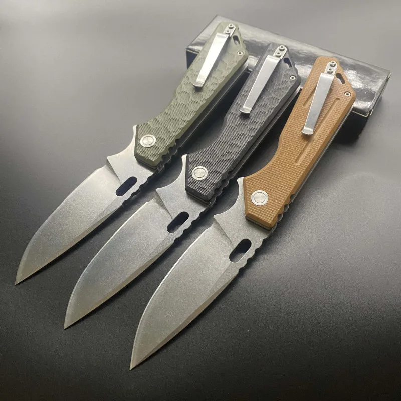 New Portable Outdoor Camping Folding Pocket Knife Steel Blade G10 Handle Survival Fruit Utility Fishing Knives EDC Tools