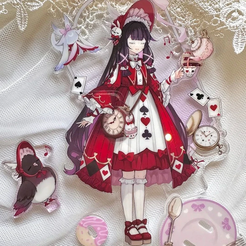 Game Genshin Impact Sandrone Marionette Columbina Moon Maiden Cosplay Standing Plate Kawaii Acrylic Figure Stand Accessory Props image 4