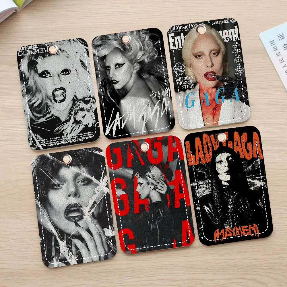 Singer L-Lady Gaga Mayhem Personalised Holder Suitable For Bank Card,Subway, Bus Card Wallet Card Case Badge Holder Keychain
