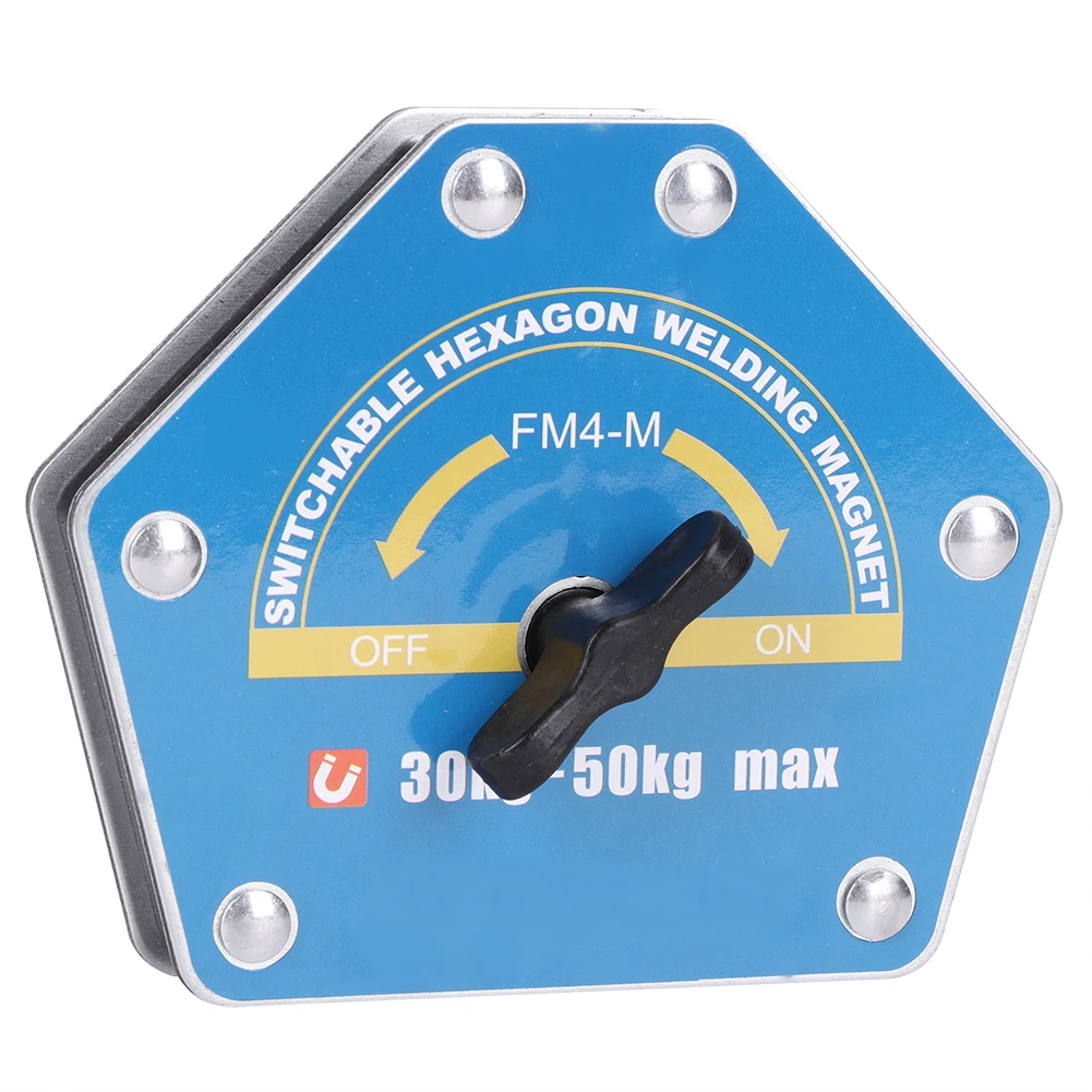 Magnetic Welding Locator Strong Suction Power Switchable Hex Welding Magnet Corrosion Resistance High Accuracy for Steel Plate