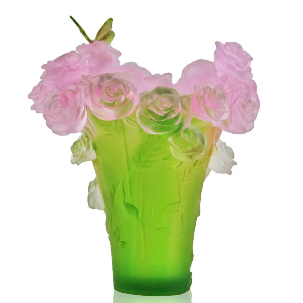 New Year Customized Transparent Crystal Vase Hotel Home Office Desktop Decoration Glass&Crystal Vase