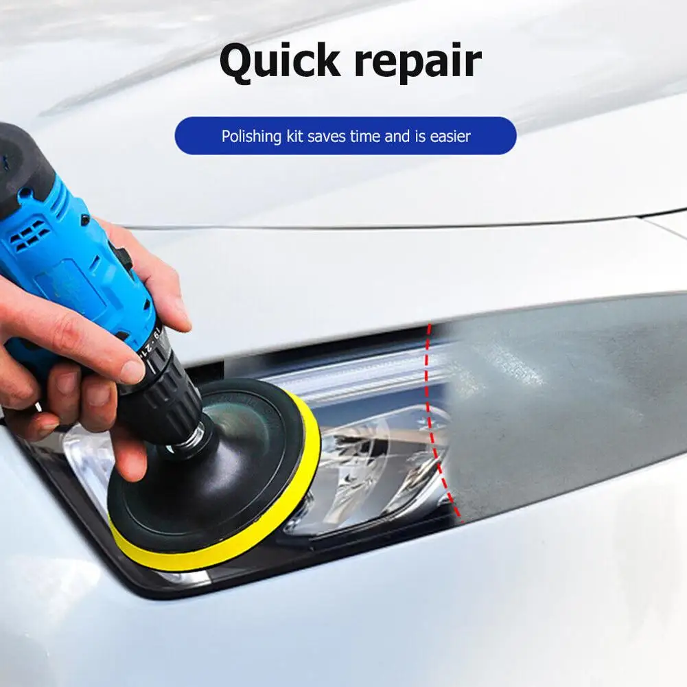 Car Headlight Restoration Kit Auto Headlamp Lens Restore Restore Polishing Repair Tools Cleaning Scratch Kit Oxidation Yell Y5O1