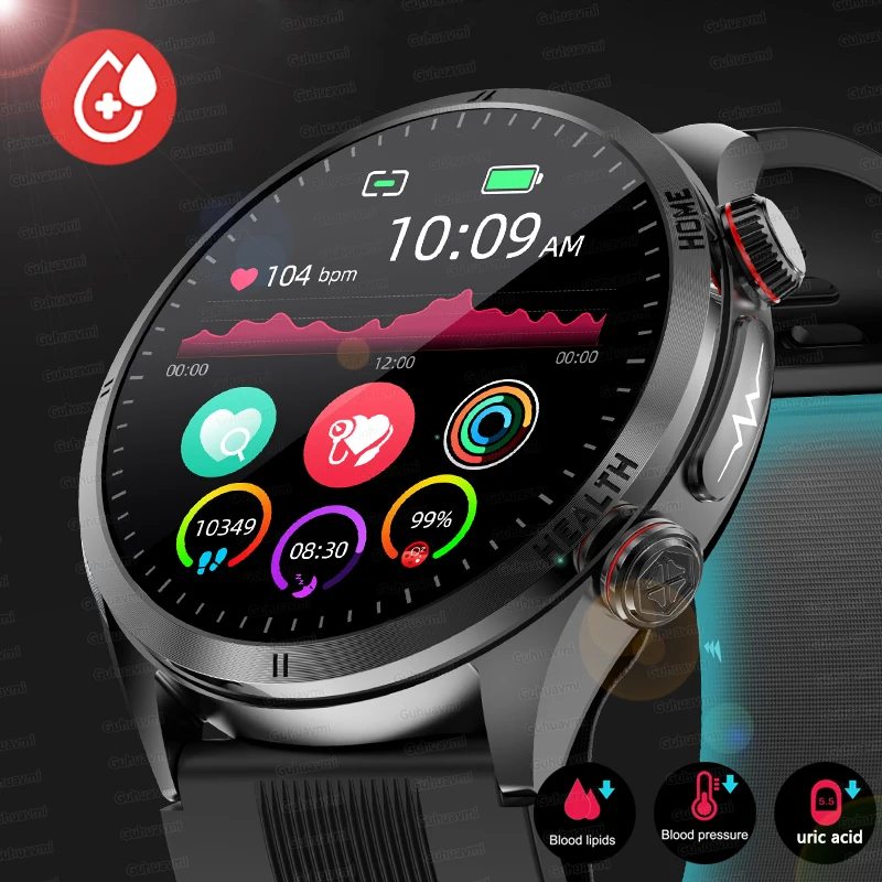 

Sapphire Glass AMOLED Blood Pressure Smart Watches ECG Blood Oxygen Blood Pressure Air Pump Sport Health Tracking Smartwatch NFC