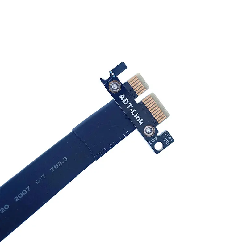 ADT-Link PCI-E X1 إلى X8 كابل تمديد جبيرة الانعطاف 180 درجة لترقية أجهزة الكمبيوتر
