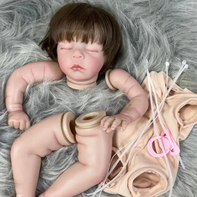 

Виниловая Кукла реборн 20 дюймов с 3D рисунком, Джуд с пересадкой волос, Реалистичная НЕОБРАБОТАННАЯ кукла из винила, формы, детали