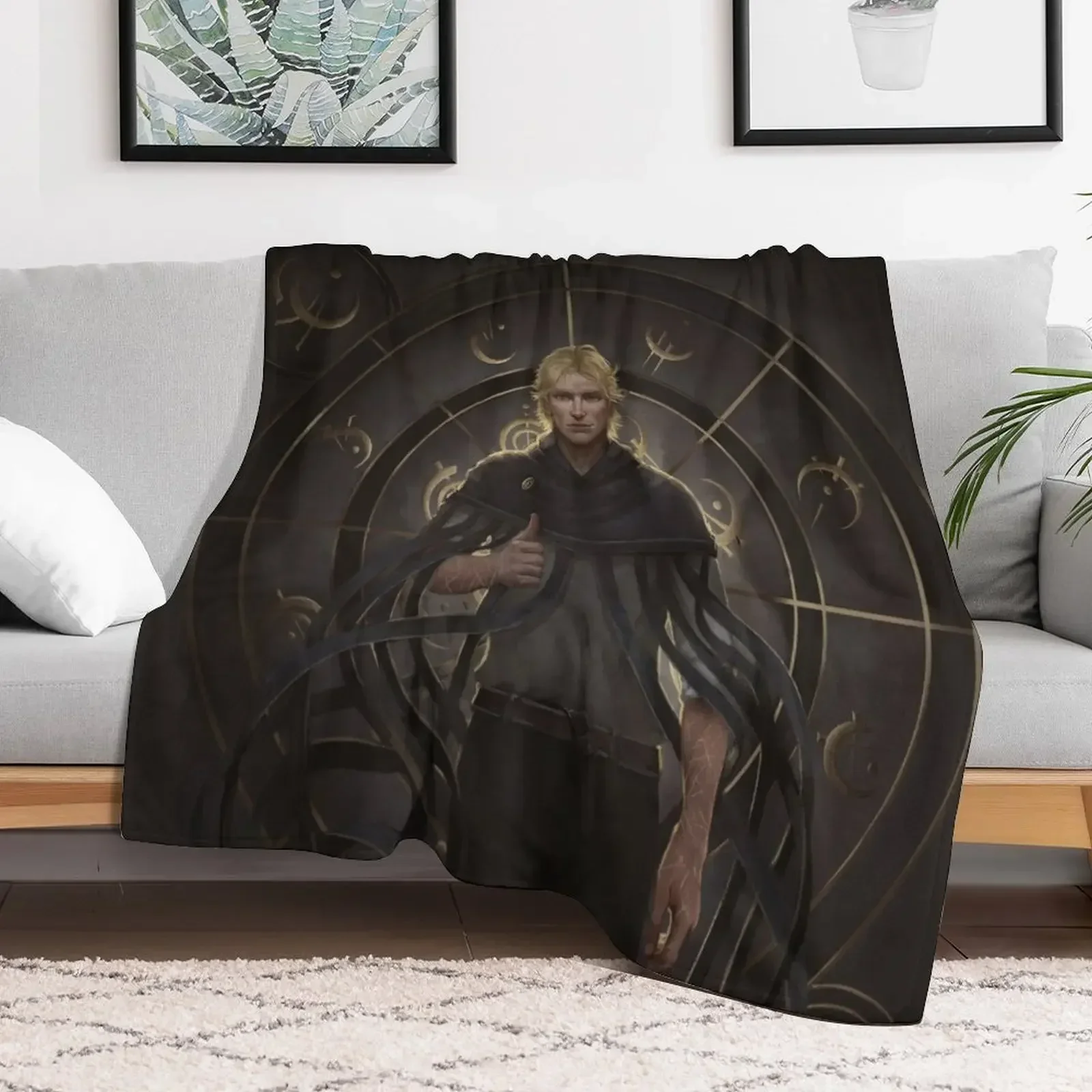 Mistborn - Kelsier snaps in the Pits of Hathsin Throw Blanket Moving Warm Bed covers Blankets