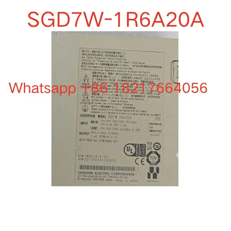 تم اختبار سائق SGD7W-1R6A20A المستخدم والشحن السريع بشكل جيد