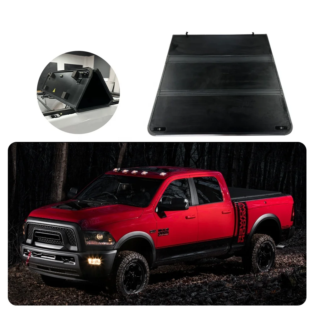 Hard Folding Truck Bed Tonneau Covers Fits For Dodge Ram 2500 3500 2016-2023years