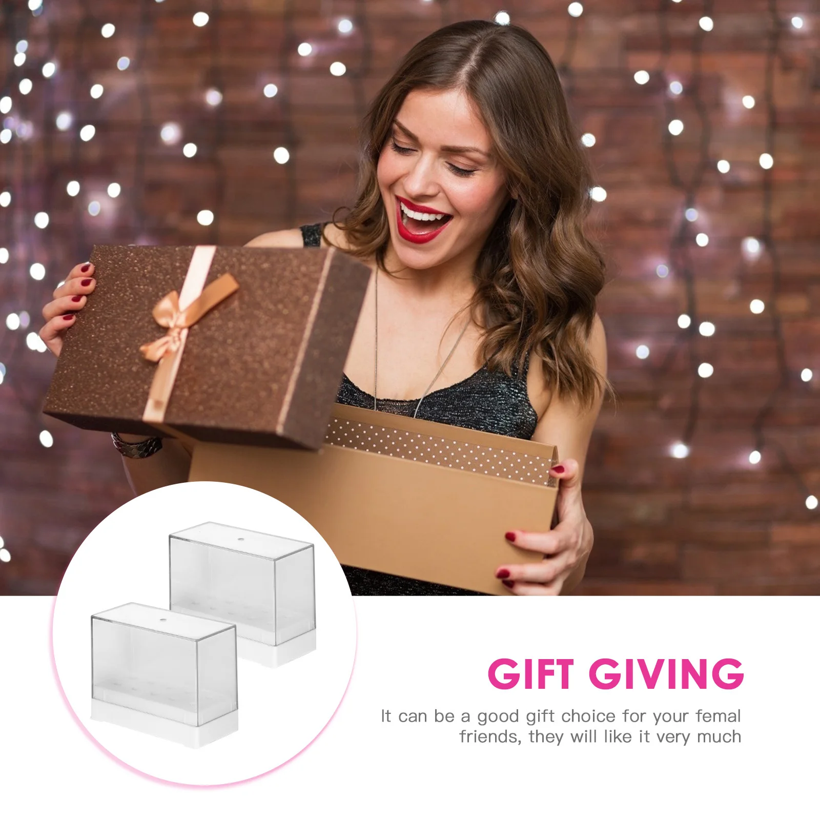 

2 шт., коробка для сверл для ногтей, прозрачный органайзер для хранения для салона дома, практика «сделай сам», прозрачный пластиковый держатель, подставка для дисплея