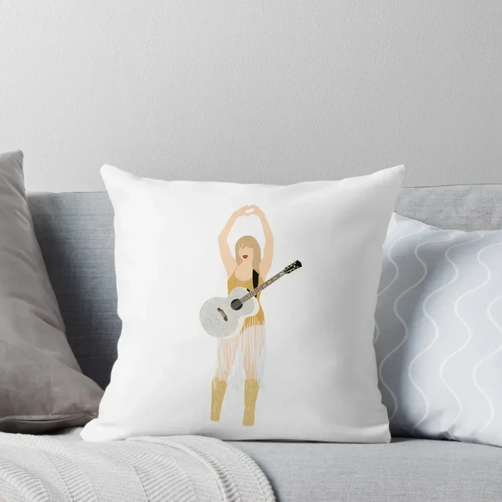 

Fearless Eras Gold Noodle Dress Throw Pillow Room decorating items luxury covers Christmas Pillow Cases pillow