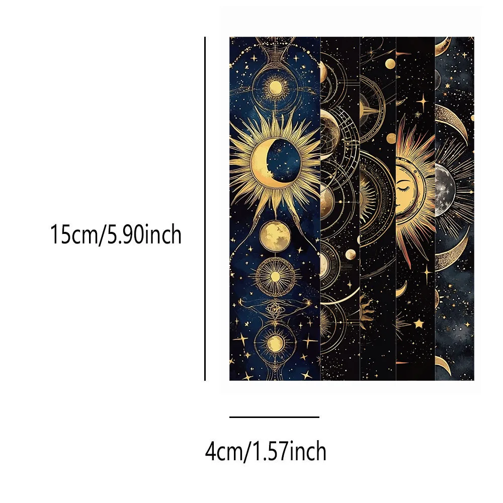30PCS Creative Mysterious Celestial Body Bookmark Decoration Student Books Page Labeling Gifts Personalized Decoration Bookmarks