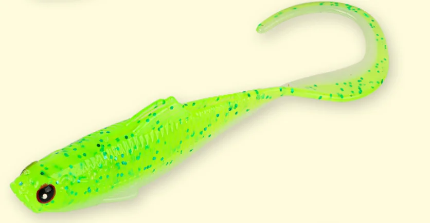 Angelköder, weicher Köder, große Turbulenz, mürrische Wellenschwanz-Kunstköder, Störungsfluss, Wettbewerb, Mandarinenbarsch, 8–12 Stück, Ausverkauf
