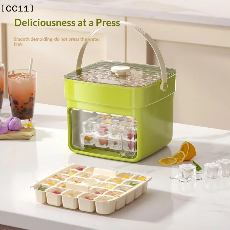 1 Set Refrigerator Ice Maker One-touch Easy Release Homemade  Tray Mold 25/50 Grid  Mold Home Ice Making Tool〔CC11〕