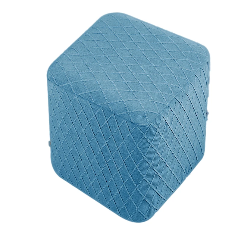 

Removable Jacquard Slipcover Stretch Ottoman Stool Cover Square Footstool Cover Footrest Sllipcove Living Room