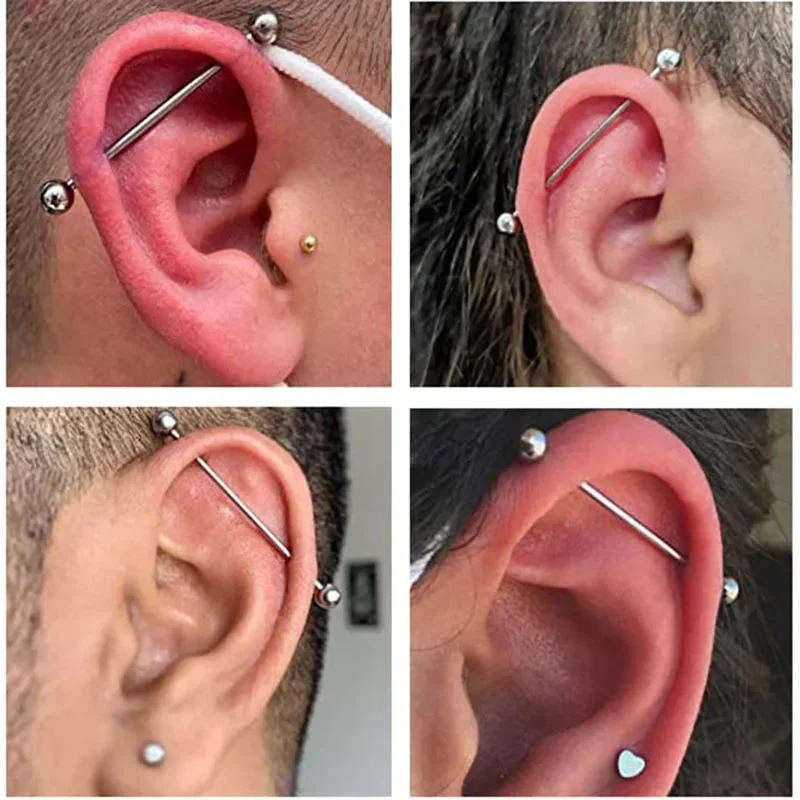 ASTM F136 Titanium Industrial  - مراجعة Tongue Barbell Straight وسعره