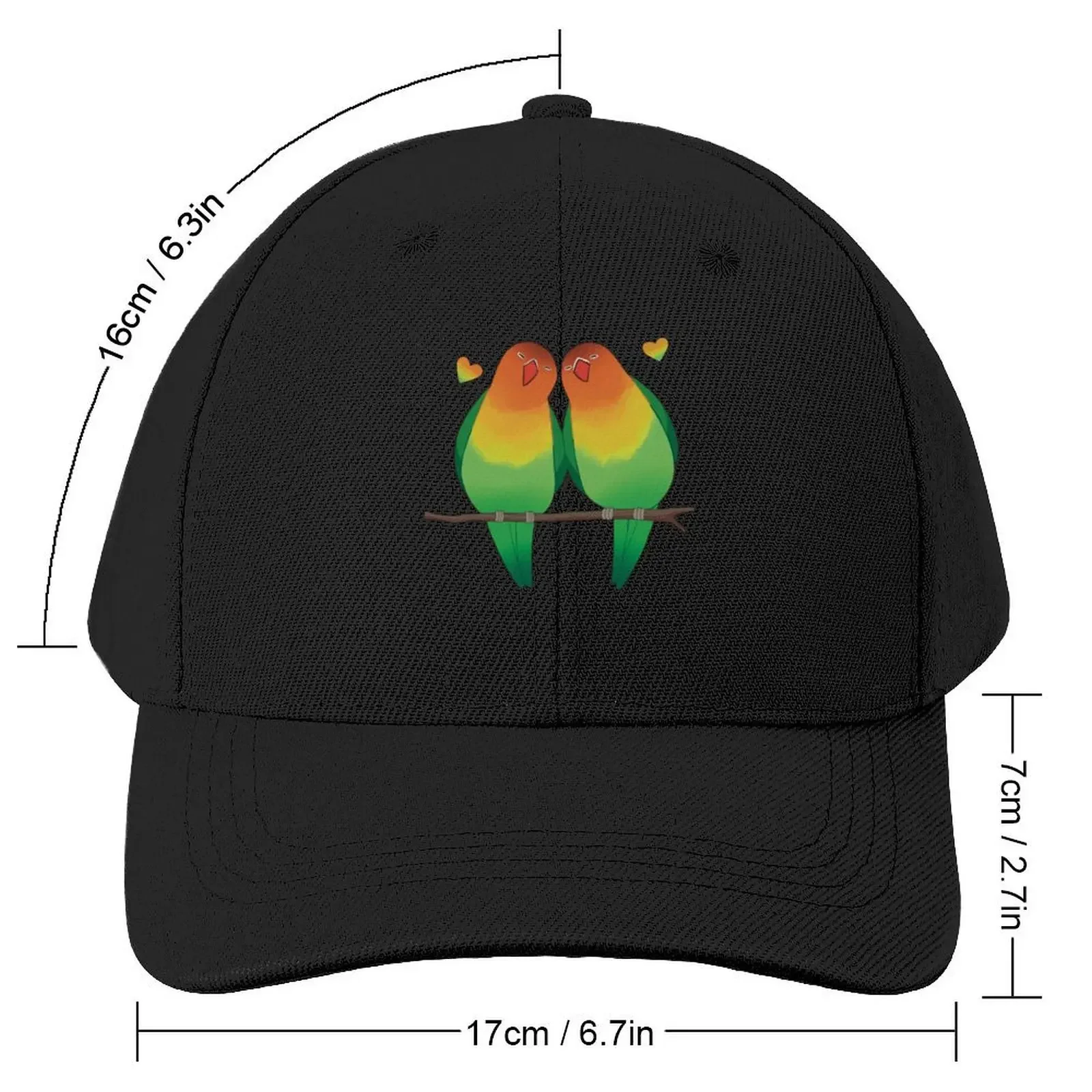 Mango Lovebirds Baseball Cap Unique hats Brand Man cap Golf Hat Man Men's Luxury Women's