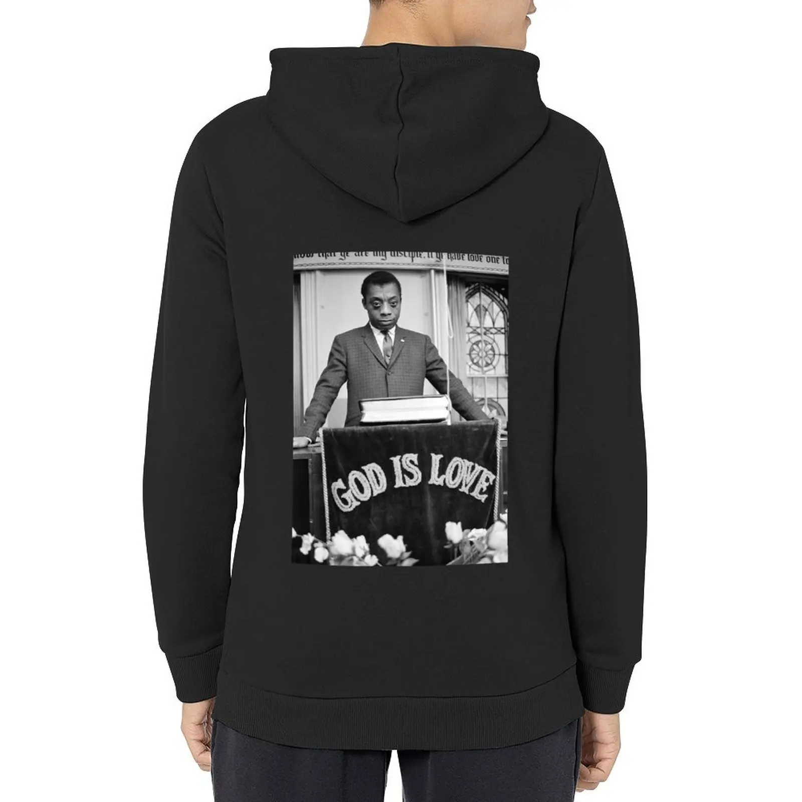 

Baldwin - God is Love Hoodie mens designer clothes men's autumn clothes men's sweat-shirt anime clothes graphic hoodies