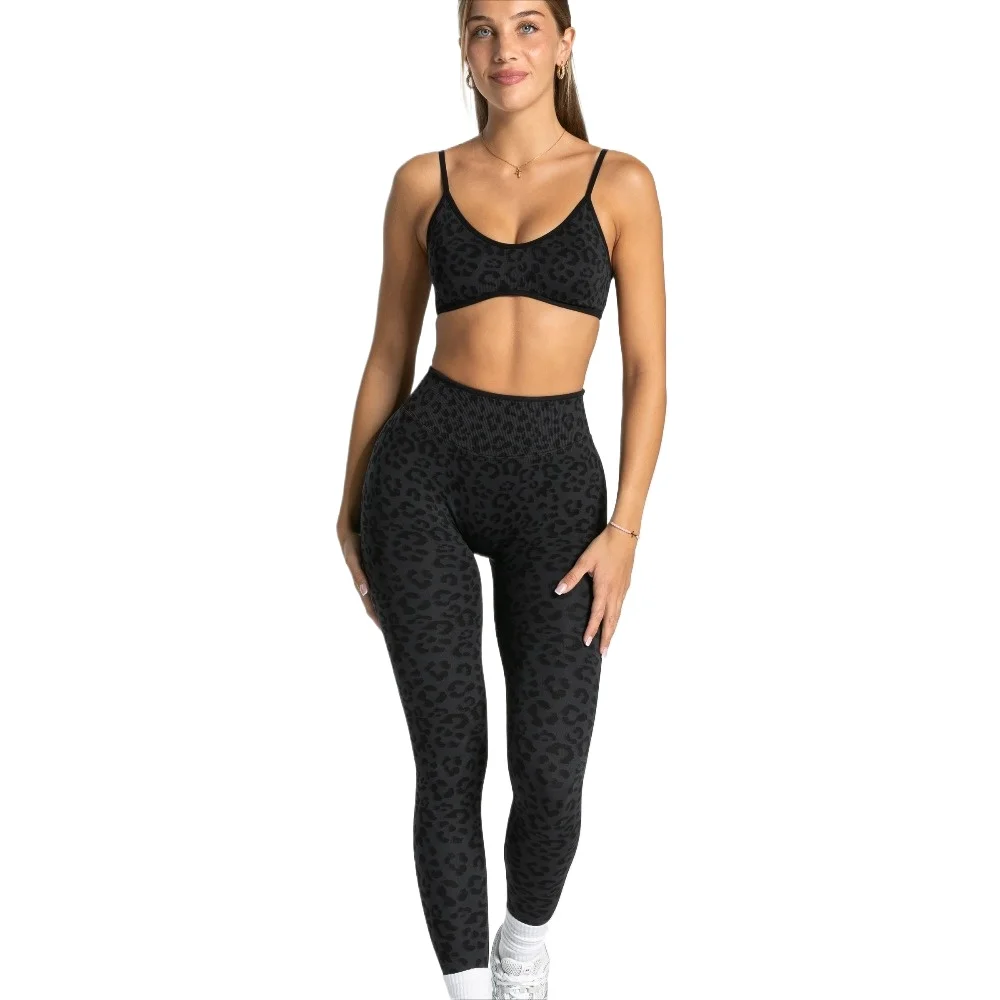 Women's Yoga Leggings Leopard Sculpt