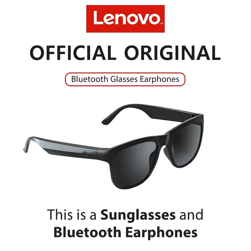 Lenovo C8 Smart Wireless Bluetooth Sunglasses Headphone Blue Light Eyes Protection Earphone Sports Music Glasses HD Mic Headset