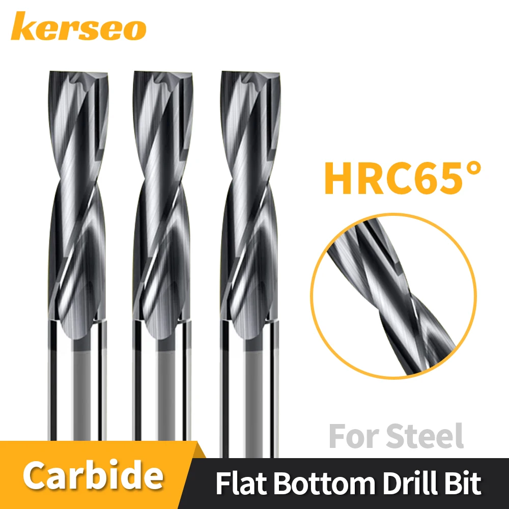 Tungsten Steel Bottom Flat Drill 180 CNC Drilling Tool Inclined Surface Hole Making Coated Solid Carbide for Metal Steel Iron