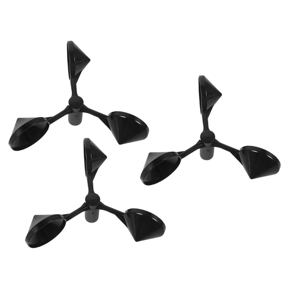 

3pcs Wind Meter Shell ABS Anemometer Housing Outdoor Measurement Tool Replacement Sensor Cup Gauge Precise Wind Speed Sensor