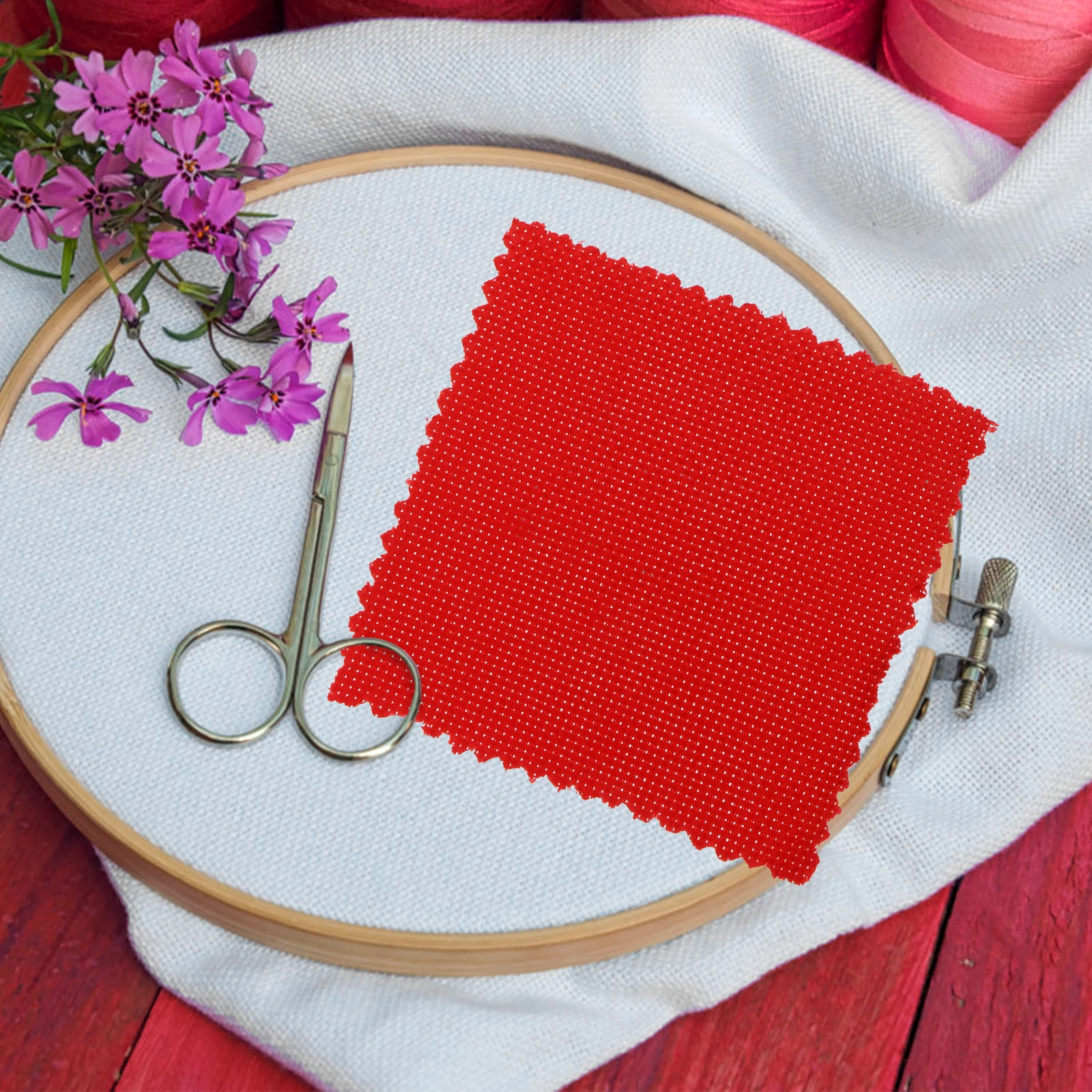 

20 Pcs Cross Stitch Cloth Embroidery Fabric DIY Crafts Needlework Accessory Sewing Supplies Student Projects Handmade Gifts