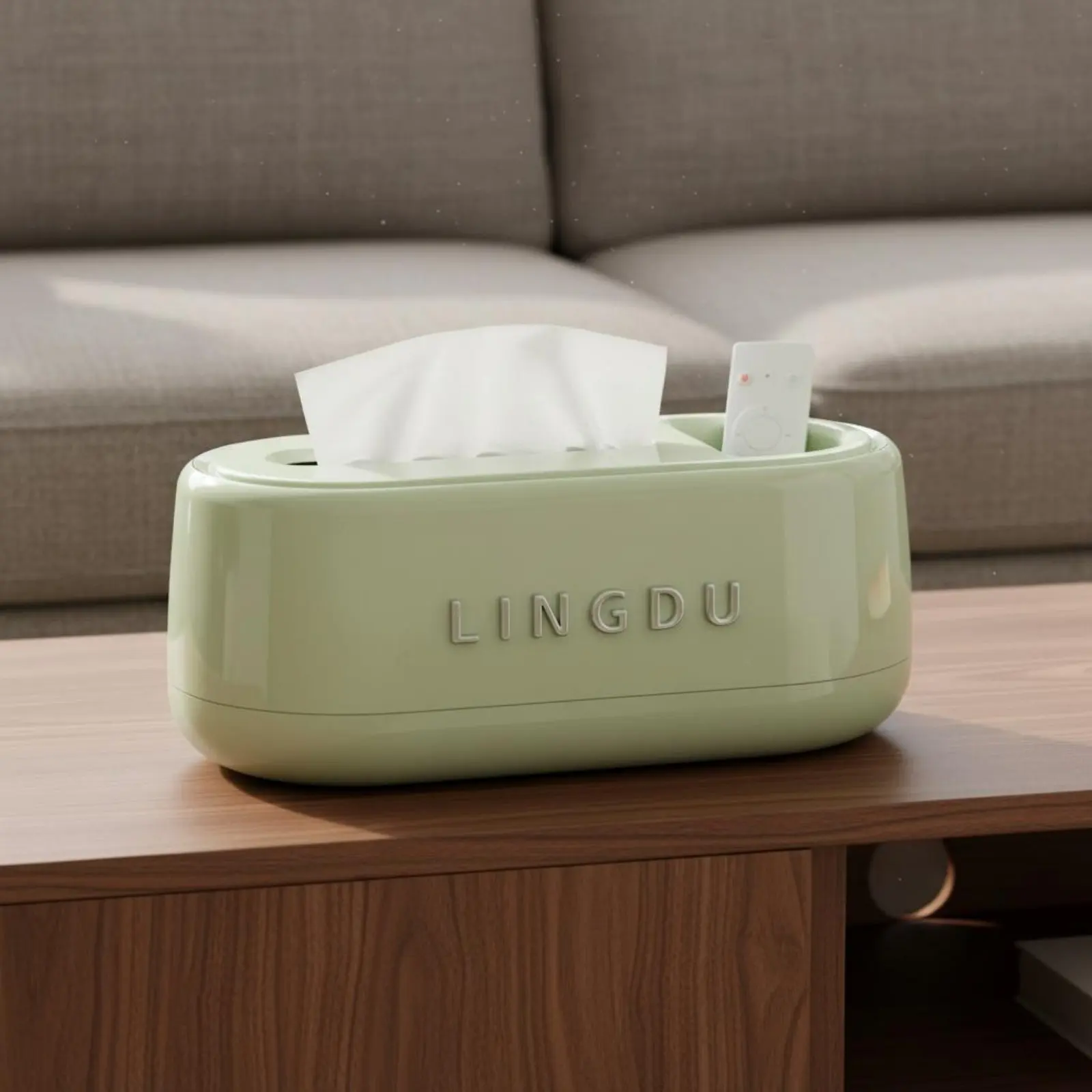 

Rabbit Tissue Box Modern Design Cream Design Tissue Box Moisture-Resistant Safe Rounded Corners for Living Room