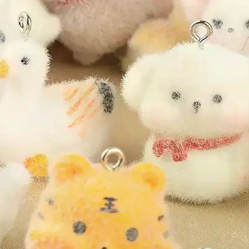 Resin Art Class - Resin Cartoon 3D Flocking DIY Pendant