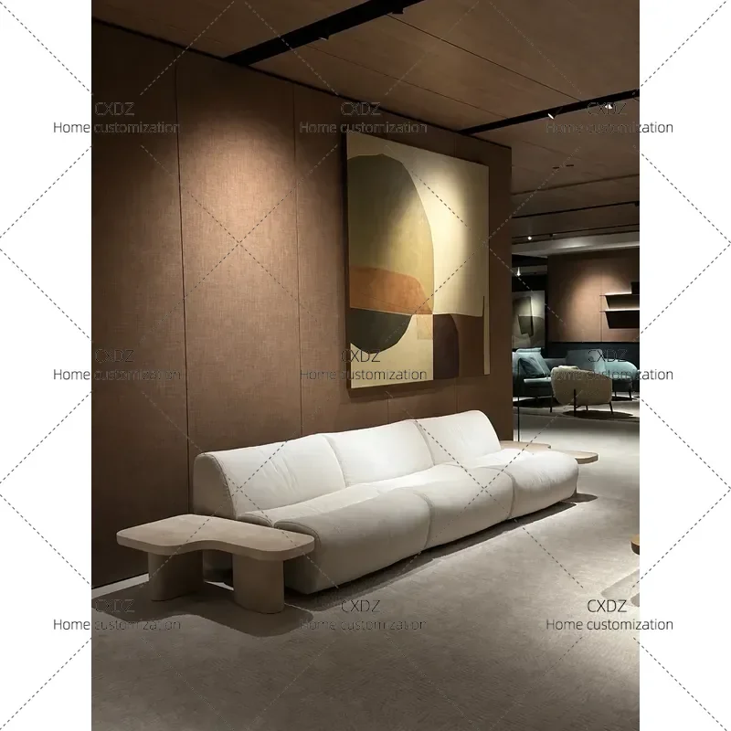 New Minimalist Bamboo Joint Creative Sofa Light Luxury Living Room Curved Module Combination Furniture Modern Home Decor