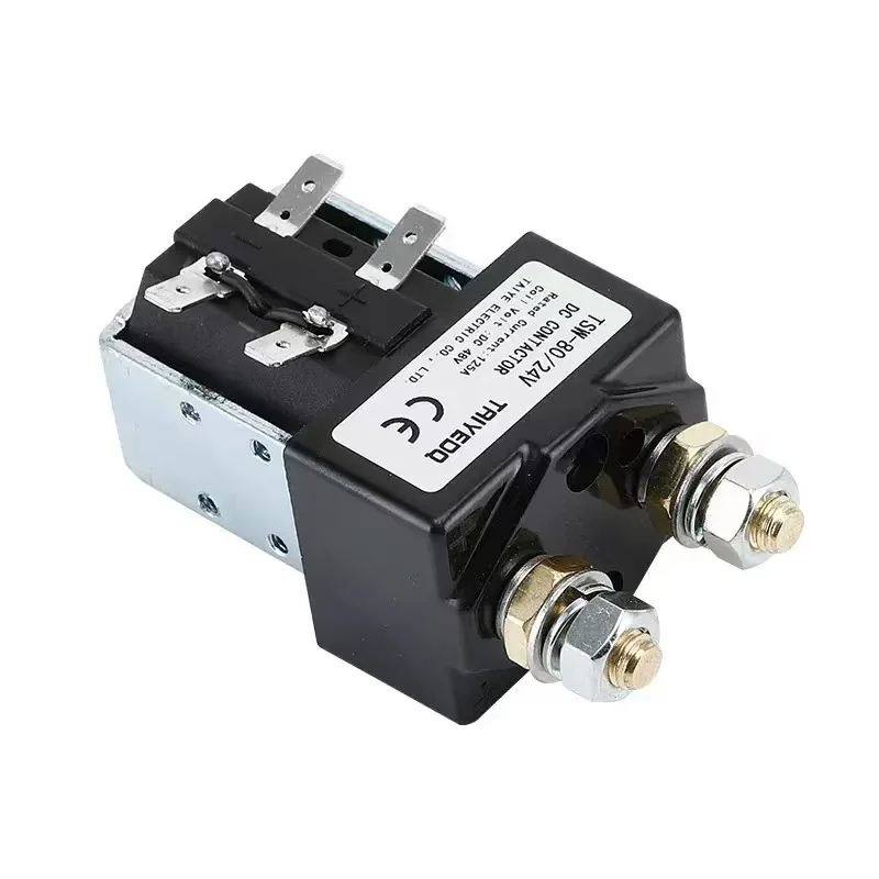 TSW-80 DC Contactor 125A Energy Storage Normally Open 12V24V48V60V72V Battery Car Electric Forklift Train Starting Rela