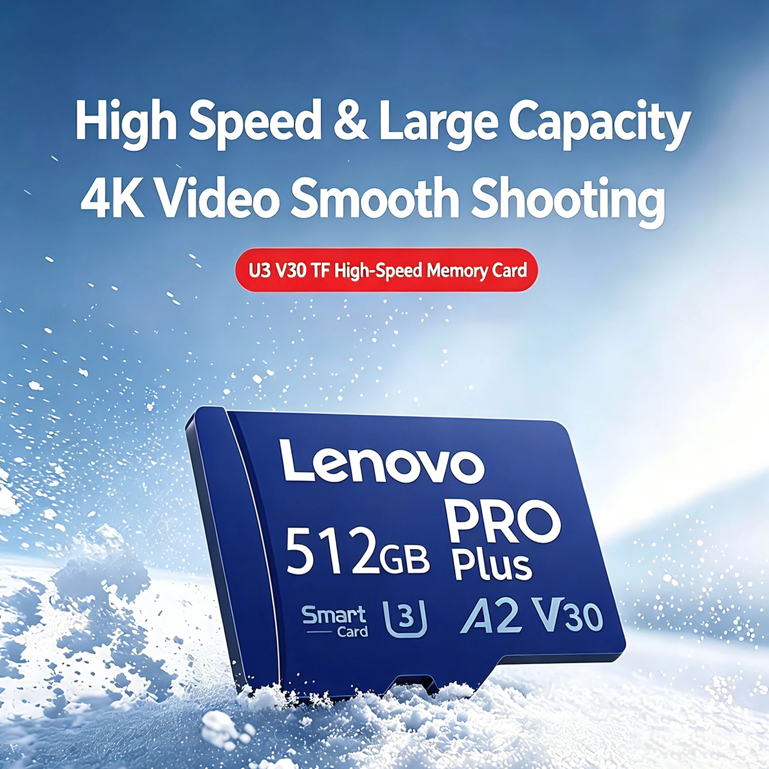 Lenovo SD Memory Card 128/256/512GB Class 10 High Speed Micro SD Card For Nintendo Switch PC Smartphone Camera SD Card