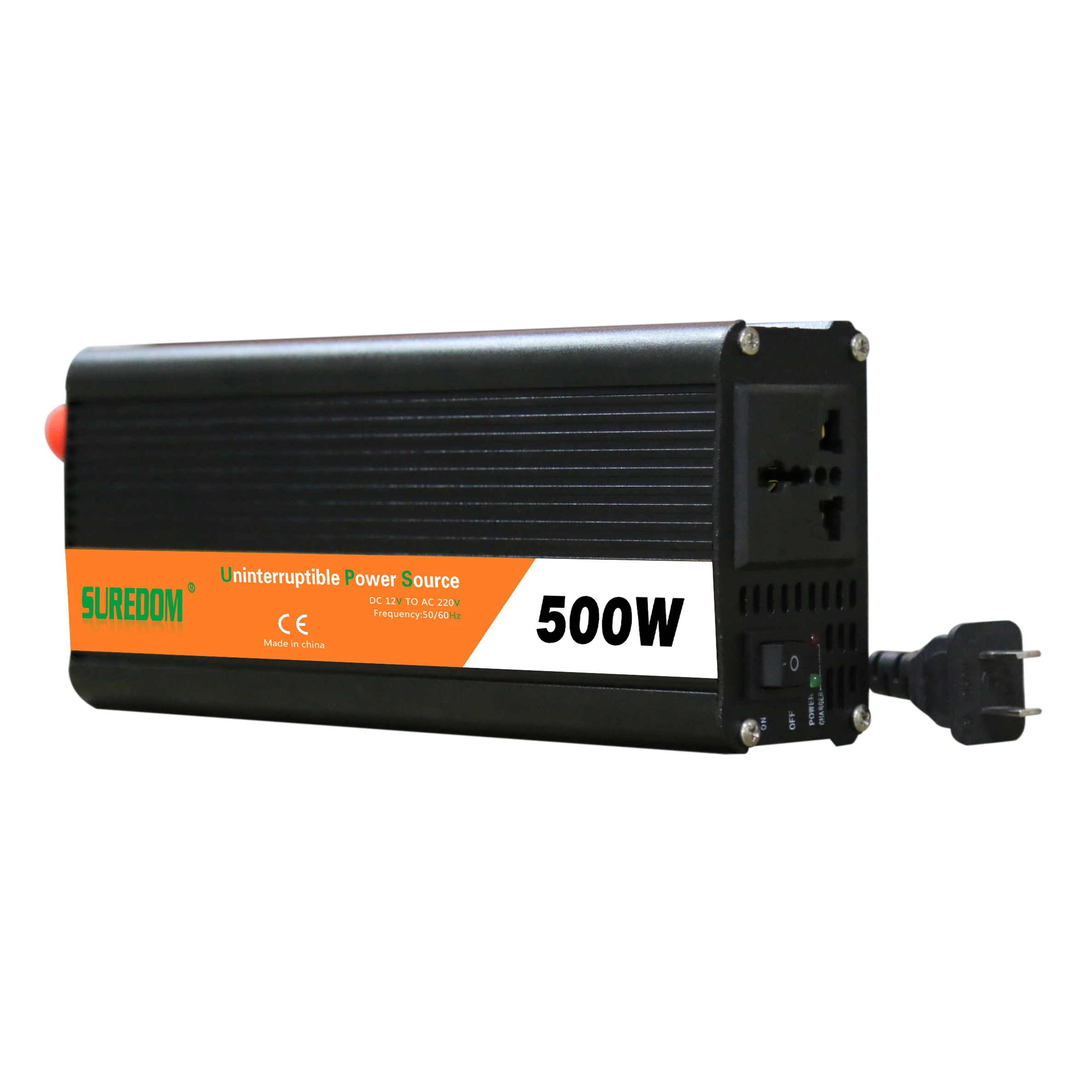 SUREDOM  500W Peak 1000W  DC to AC Power  Inverter 12V/24V TO 220V Automatic  UPS  10 Amps