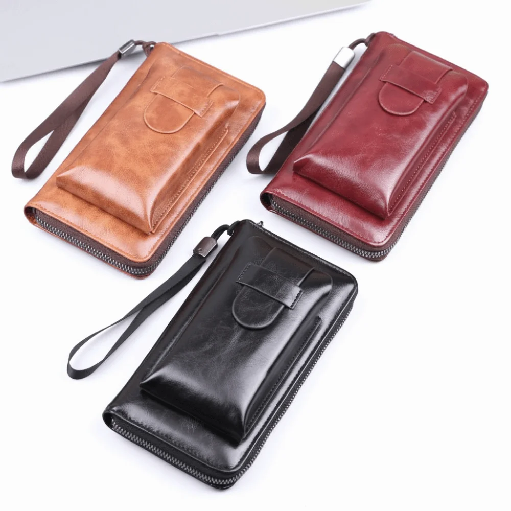 

New PU Leather Women Long Wallet Large Capacity Zipper Design Slim Small Wallet Tassels Strap Card Bag Holder Women Girls