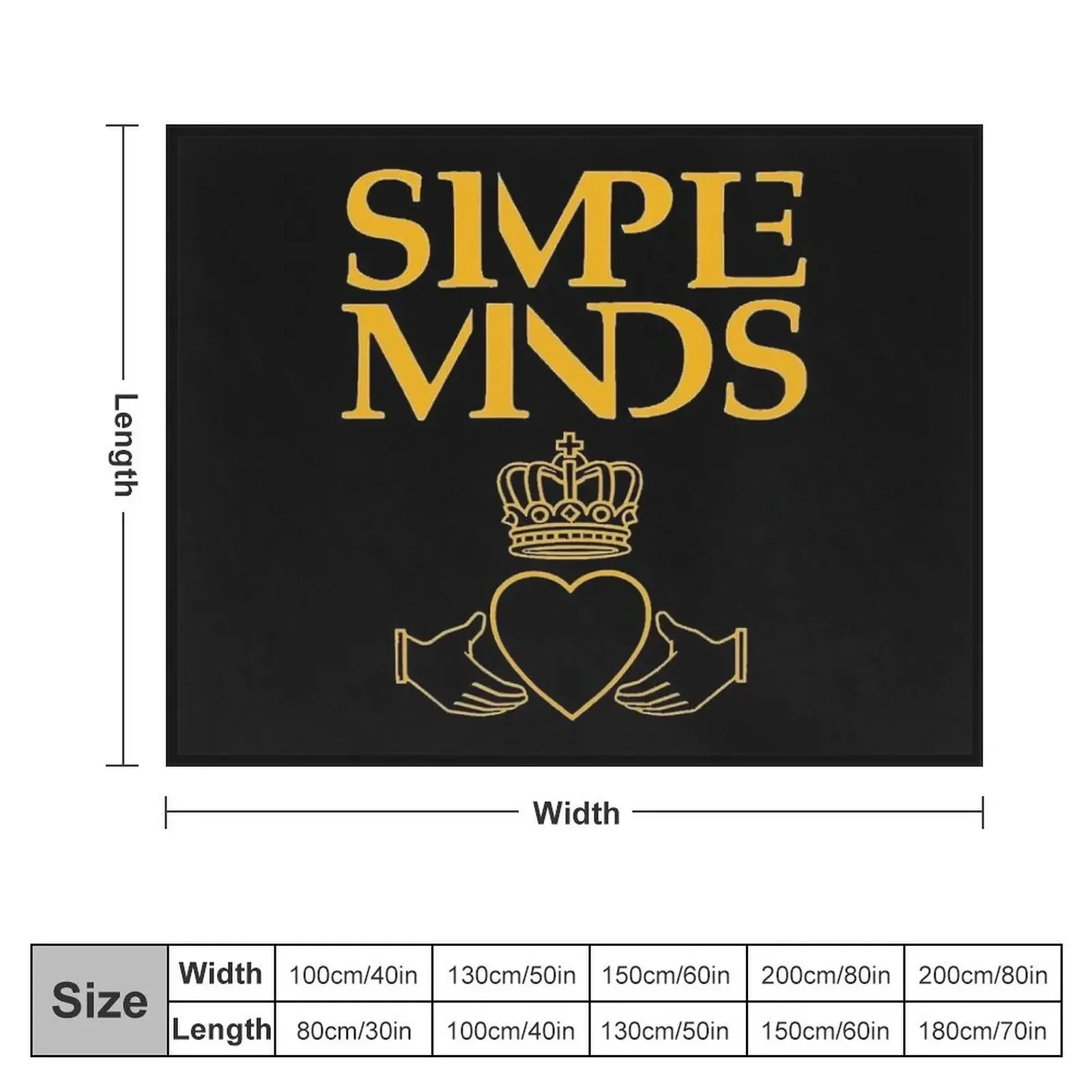 Simple Minds Logo Tri-blend Throw Blanket Flannels Retros Blankets For Baby Stuffeds Blankets