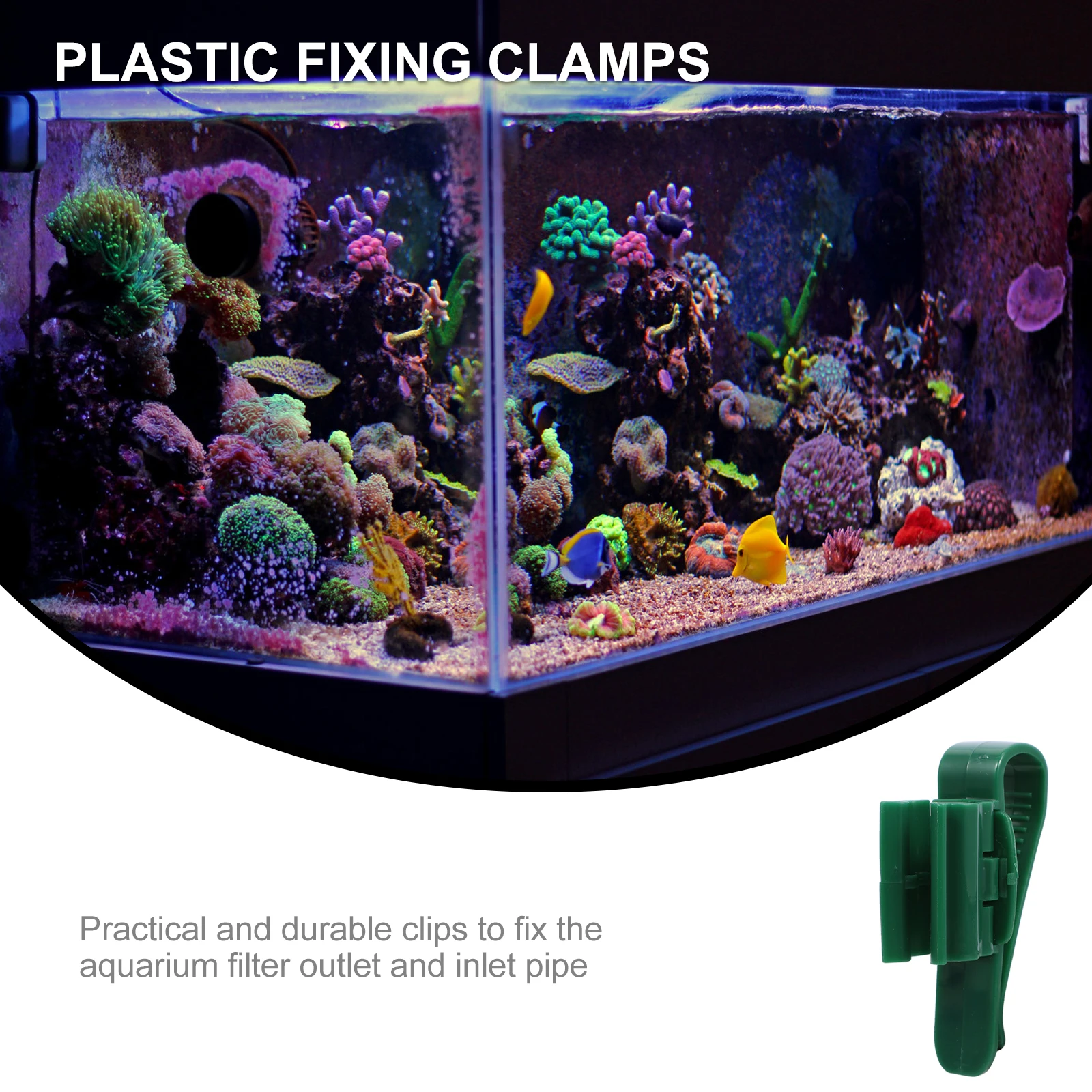 

4 Pcs Water Pipe Clip Aquarium Fixed Clips Holding Clamp Tools Plastic Tube Holder Buckle Equipment