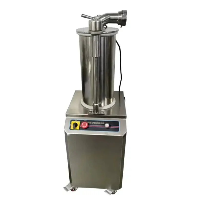 Máquina llenadora de salchichas al vacío eléctrica de acero inoxidable, equipo hidráulico de salchichas altamente automatizado