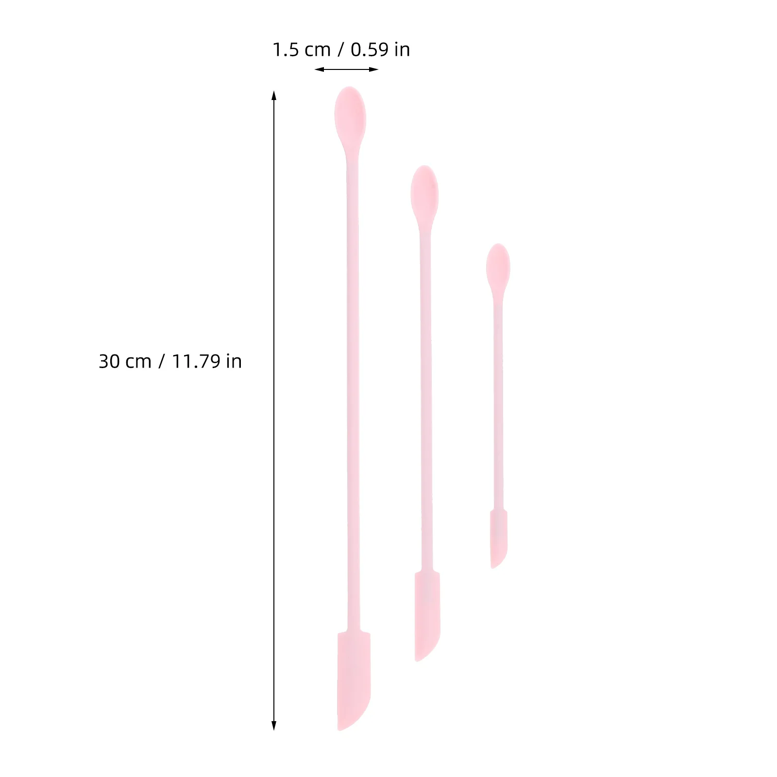 3pcs Silicone Beauty Spatula Set Mini Spatula For Cosmetics Lotion Cream Face Mask Scraper Kitchen Sauce Dispenser Tool