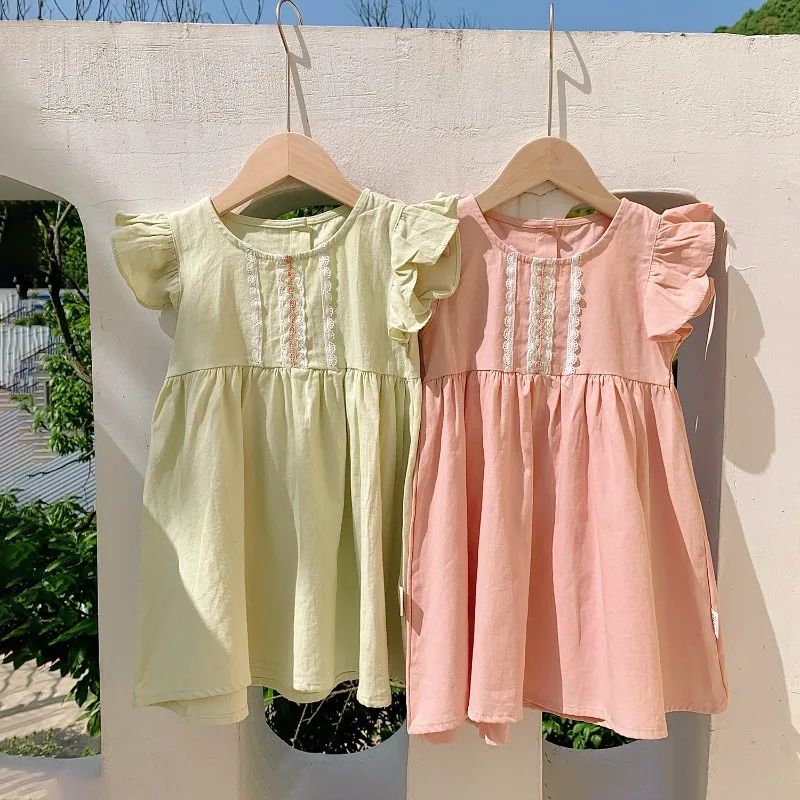 

Summer Kids Baby Girls Dress Baby Girls Short Sleeve Fruit Printing Dress Sweet Kids Baby Children Clothes Dress