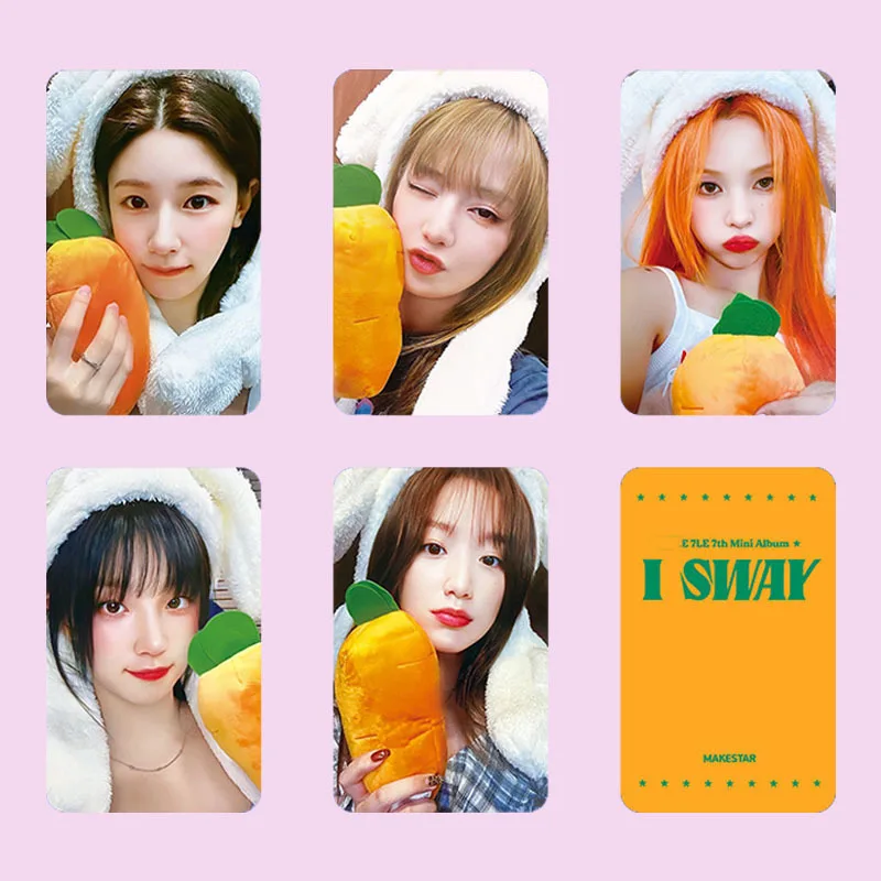 5pcs/set GIDLE Album I SWAY MAKESTAR Greeting Card LOMO Card YE SHUHUA YUQI MINNIE Postcard Girl Collection Gift Photo Card