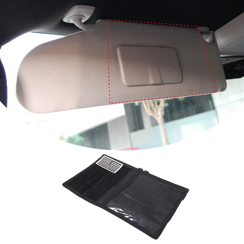 

For 03-09 Hummer H2 sun visor storage bag (left and right universal)) car interior storage bag accessories