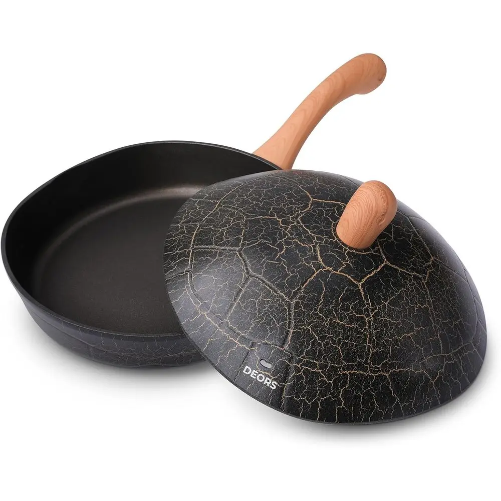 

Nonstick Titanium Frying Pan (2.5 qt, 10.3), Non Toxic, Dishwasher Safe, Compatible with All Stovetops, Durable Cookware for Hom