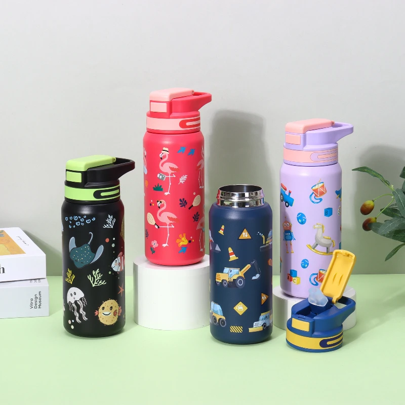 

Children's Printed Water Cup 316 Stainless Steel Insulated Cup Large-capacity Water Cup for Men and Women Portable Straw Cup