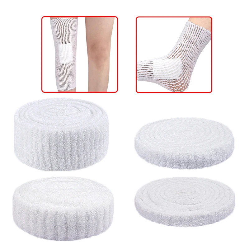 1 Roll Elastic Net Wound Dressing Net Tubular Bandage Mesh Tubing Tubular Gauze Fix Breathable Bandage Retainer For Wrist Elbow