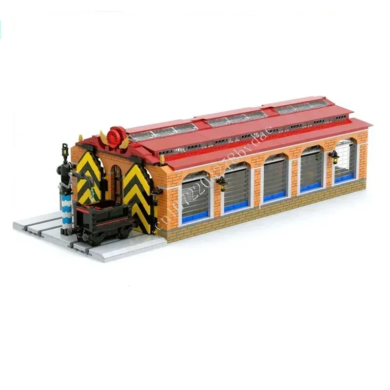 

2447 шт. железнодорожный музей паровоз MOC Streetview головоломки архитектура креативные игрушки на Рождество и день рождения подарки для детей в возрасте